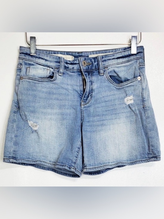 Pilcro and the Letterpress Pants - Pilcro and the letterpress size 26 slim boyfriend denim shorts blue distressed